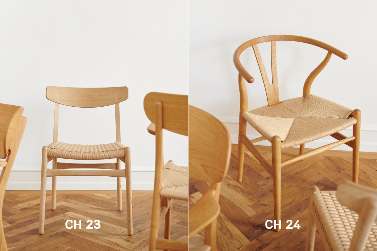 1 Carl Hansen Hans J. Wegner Stühle CH23 und CH24