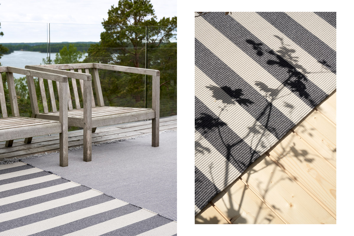 BigStripe-InOut Woodnotes Outdoor Teppich Big Stripe
