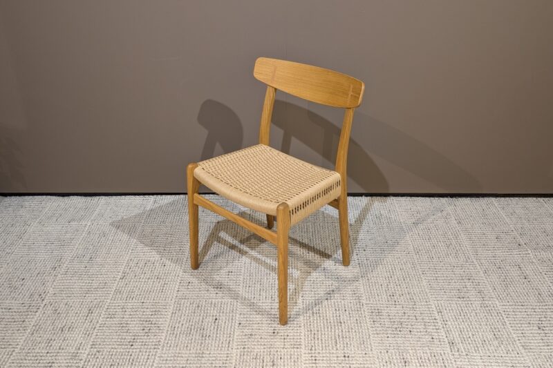 Stuhl CH23 von Carl Hansen, Gestell Eiche geölt, Gflecht natur