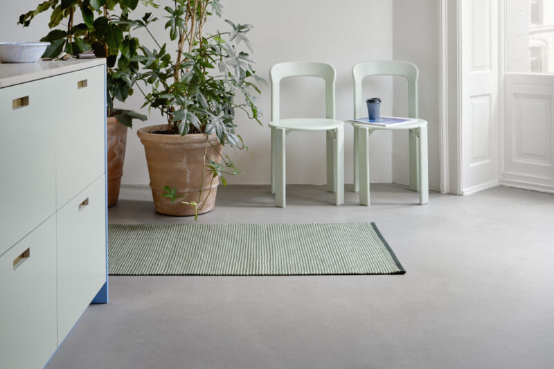 Fabula Living Teppich Daisy Farbe Olive/OffWhite