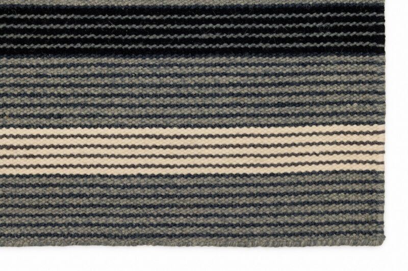 Fabula Living Teppich Fleur Farbe Ash/Black