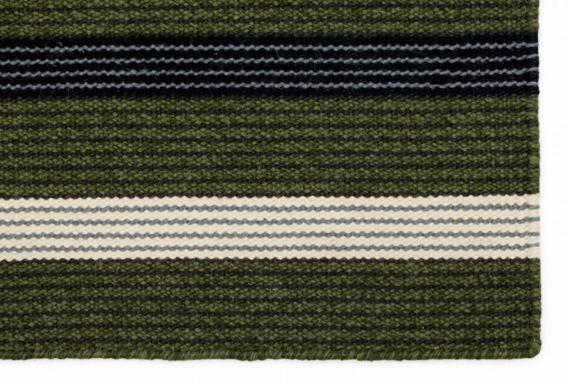 Fabula Living Teppich Fleur Farbe Moss/Black