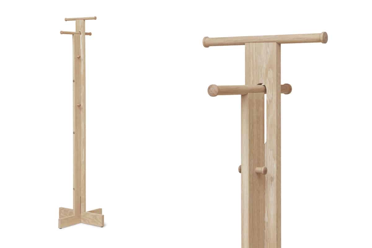 FoyerCoatStandaoksoapw Form and Refine Foyer Coat Stand in Eiche geseift