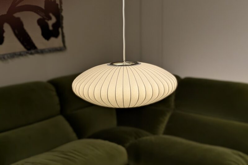 Hängeleuchte Nelson Saucer Bubble von HAY klein in Off White