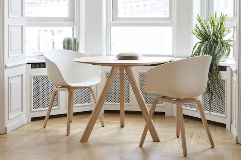 HAY Esstischgruppe, Esstisch CPH20, Stühle About a Chair