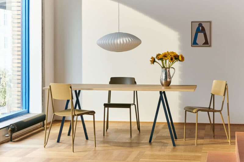 HAY Esstischgruppe, Esstisch Loop Stand Table, Stühle Petit Standard