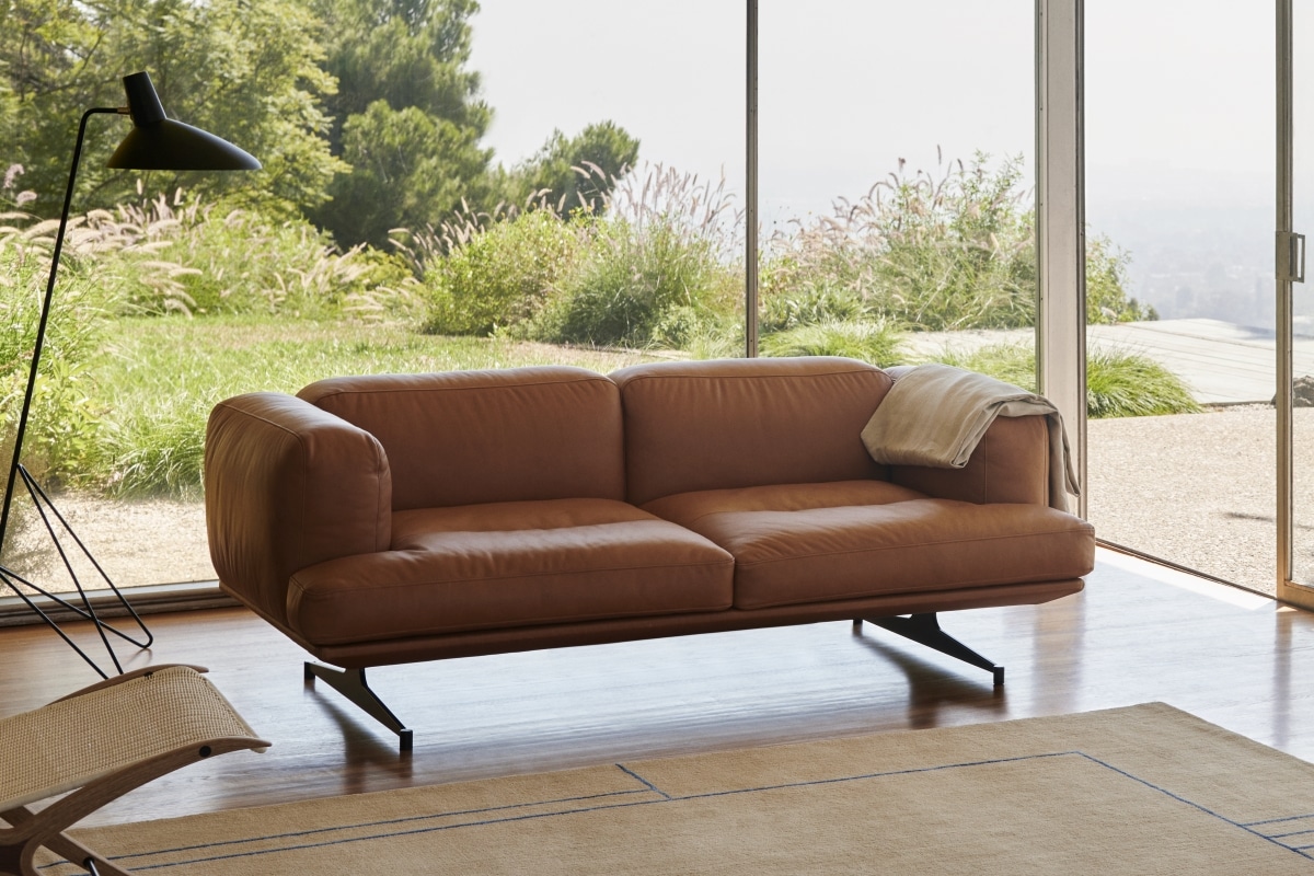 Inland Kampagne &tradition Inland Sofa 2-Sitzer in Leder Cognac