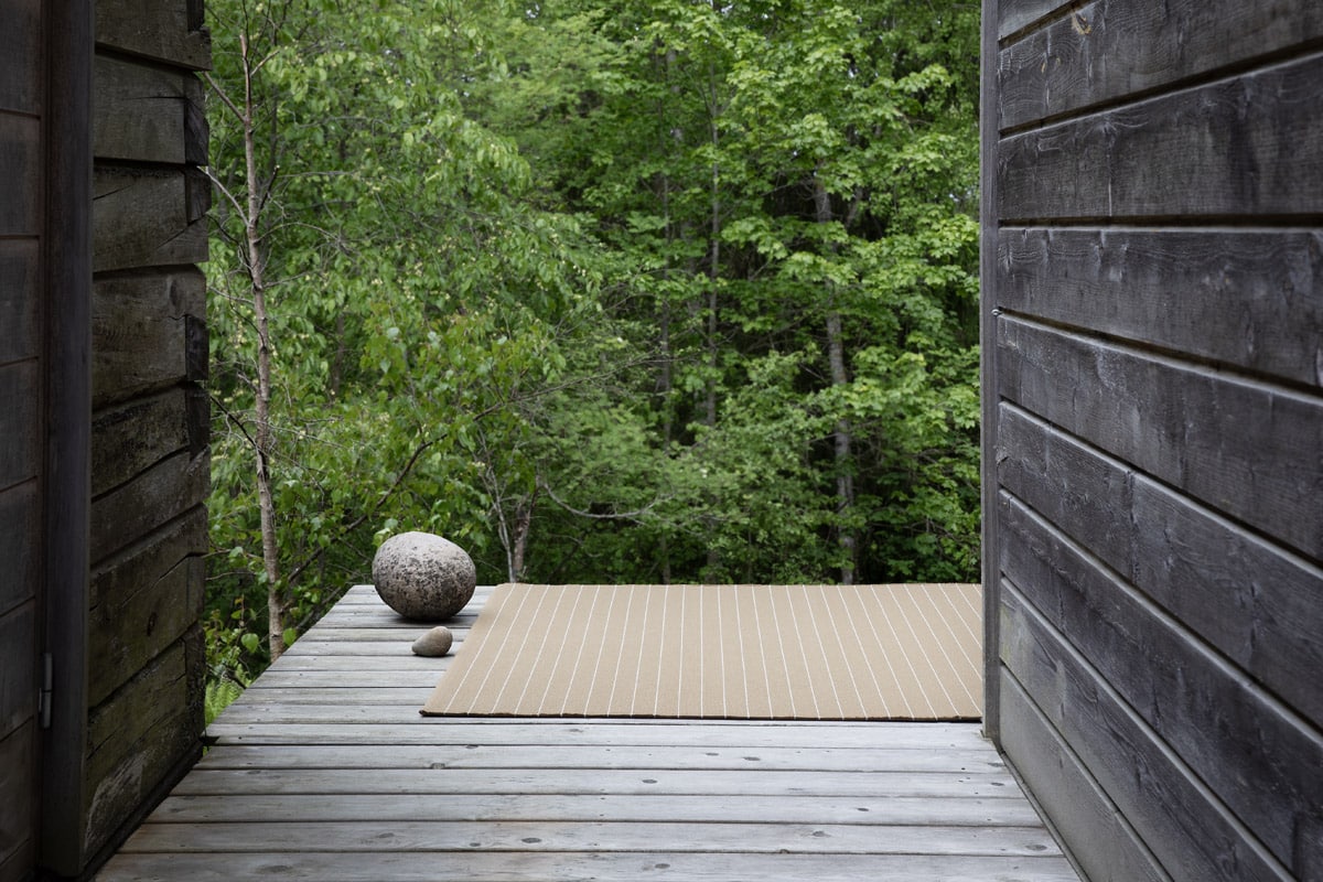 Line-InOut Woodnotes Outdoor Teppich Line