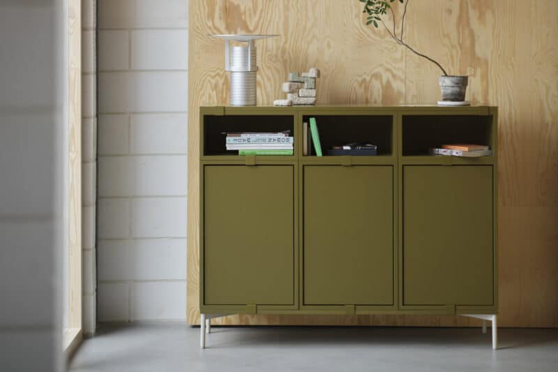 Muuto Regalsystem Stacked Farbe Brown Green