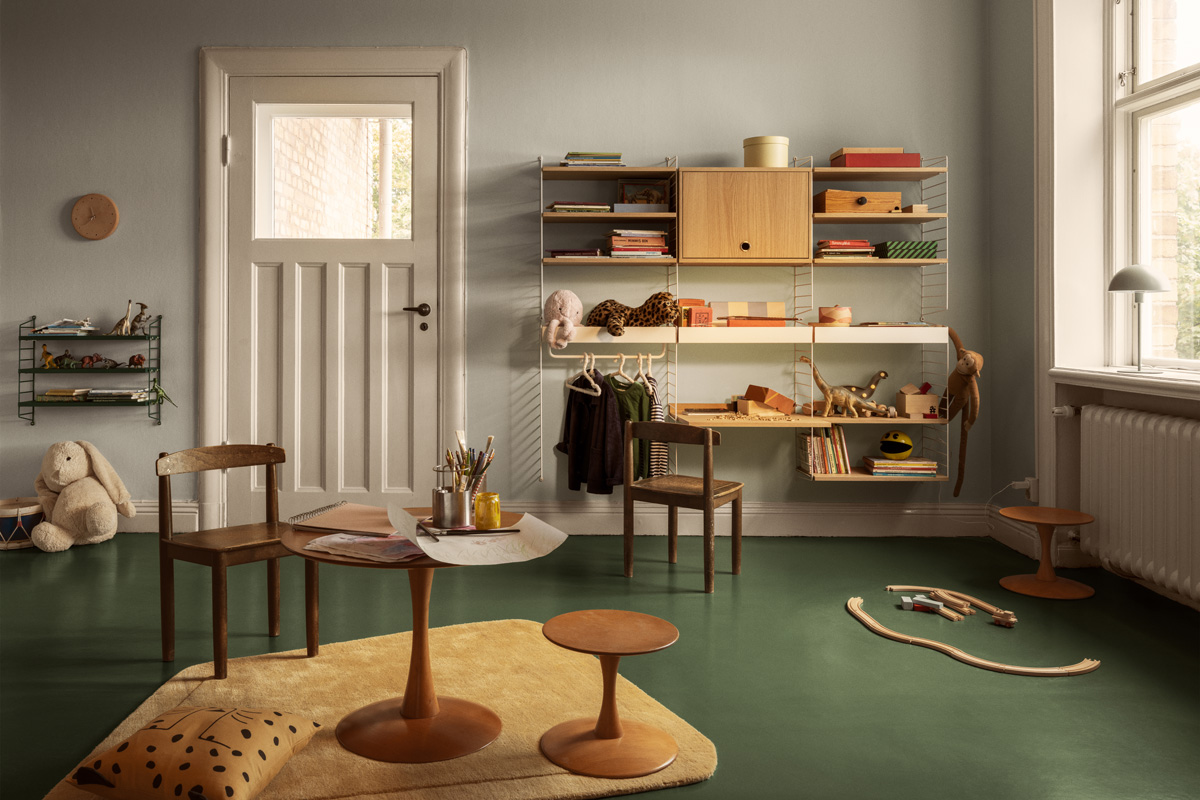 String_Pocket_System String Furniture System Kinderzimmer