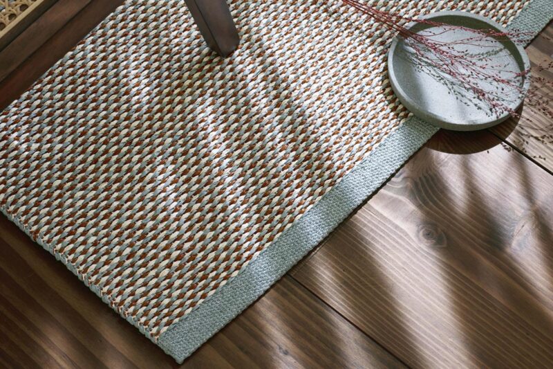 Pappelina Teppich Effi Farbe Haze/Rust/Vanilla