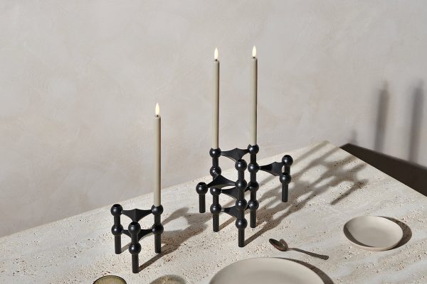 STOFF Nagel – Kerzenständer Schwarz